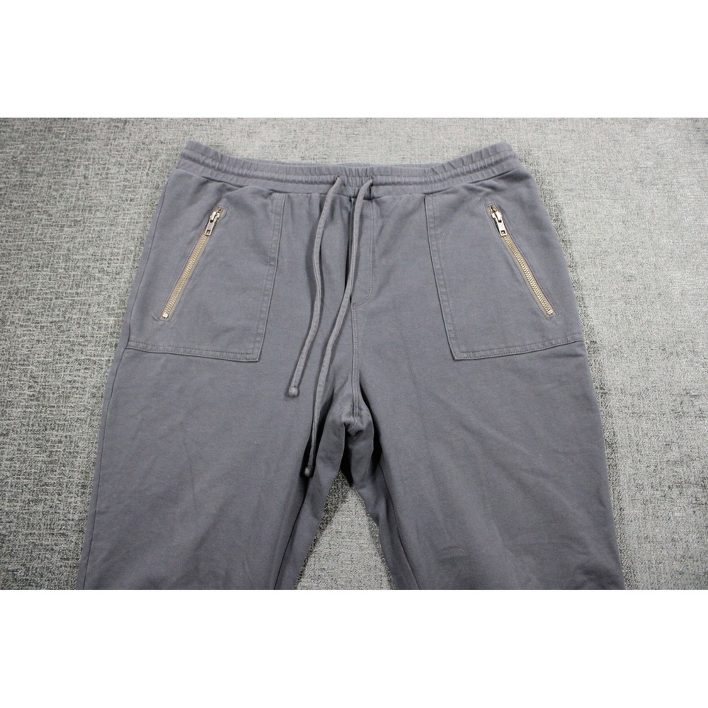 Daily Ritual Mens Jogger Pants Charcoal Gray Zipper Pockets DR19012812 Medium